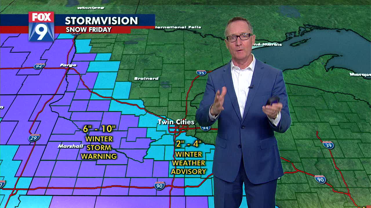 Thursday's forecast: Snow is coming in southwest Minnesota