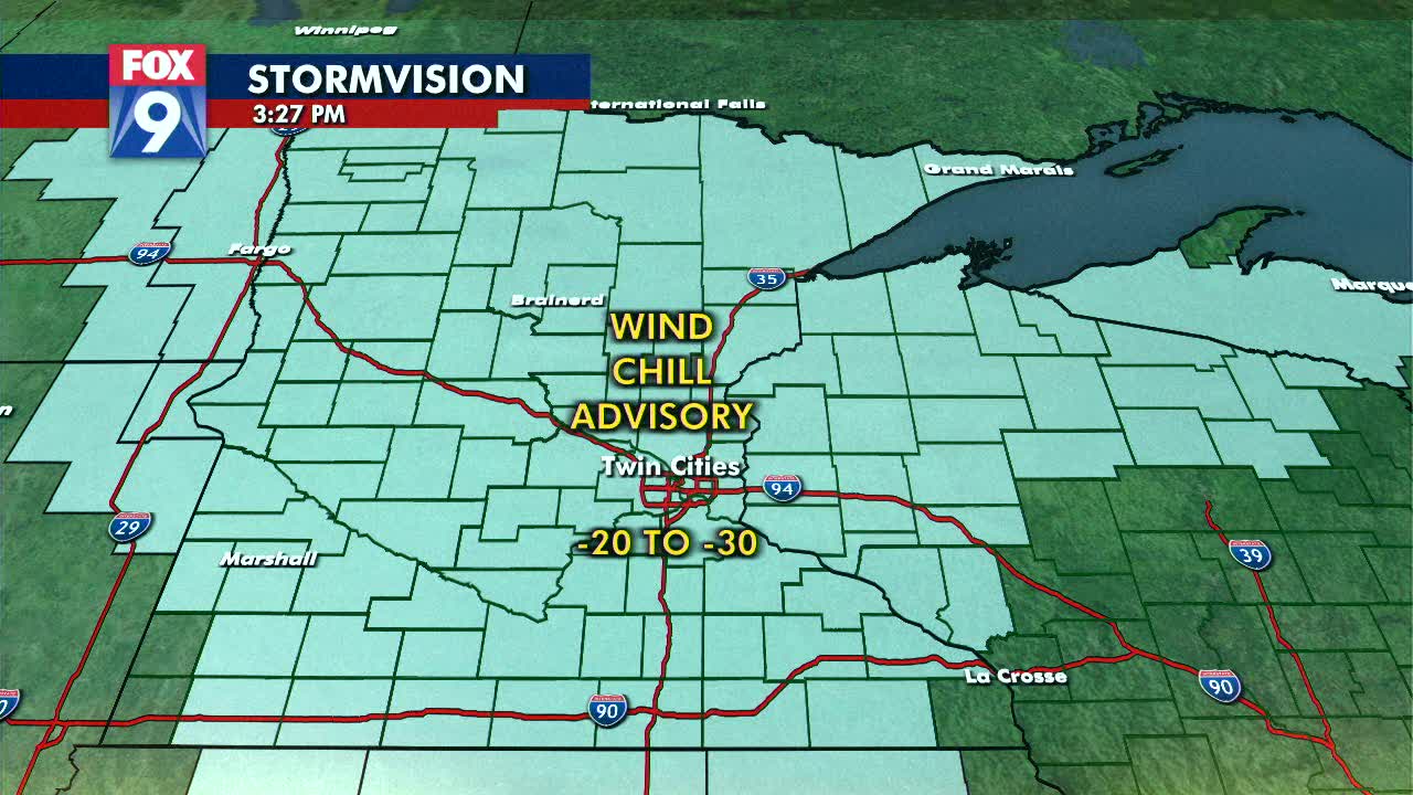 Thursday afternoon weather: wind chill advisory remains