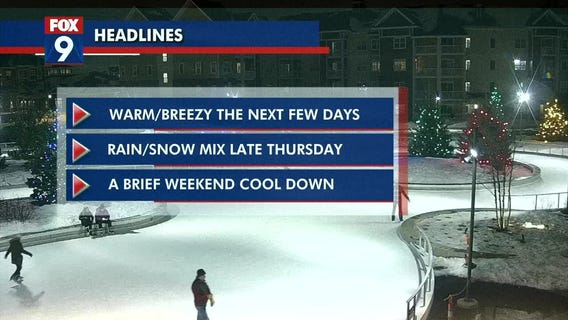 Warm and breezy few days ahead for Twin Cities region