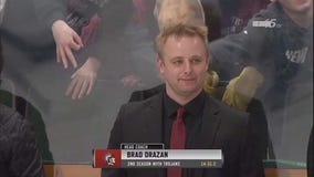 New Prague students' hand gestures at boys hockey state tournament