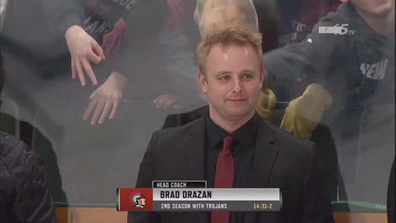 New Prague students' hand gestures at boys hockey state tournament