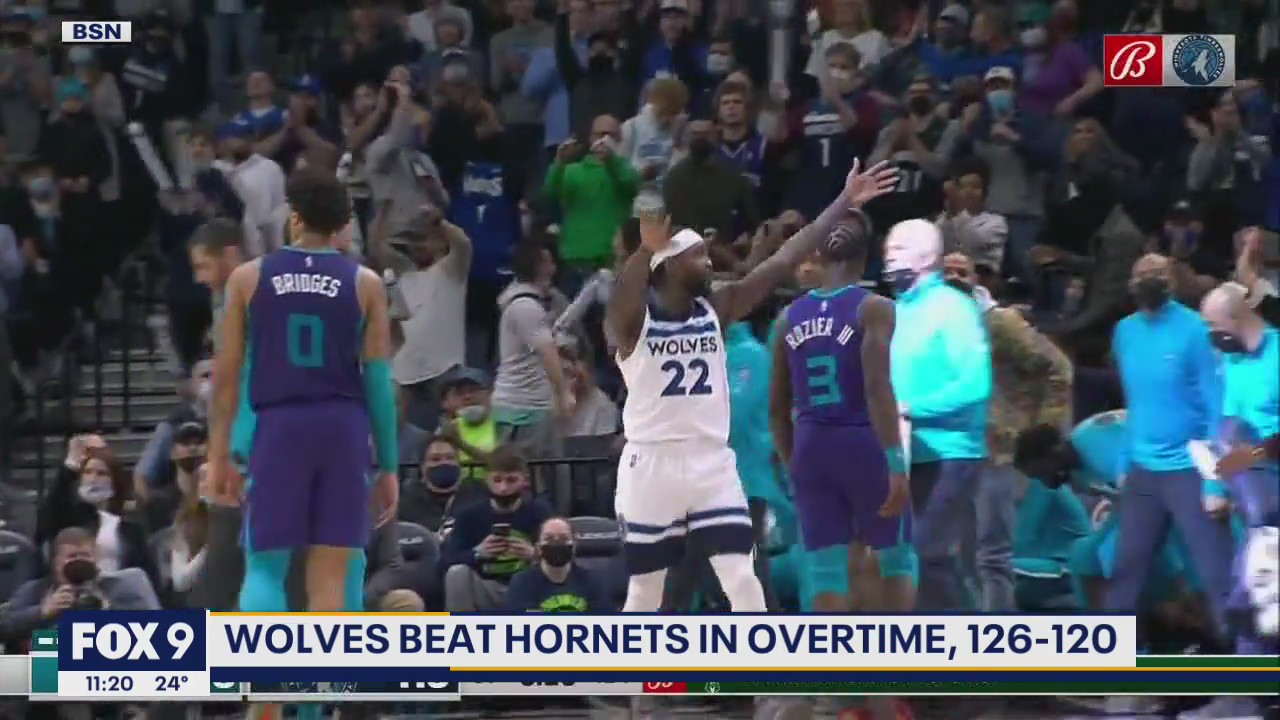 Minnesota Timberwolves beat Charlotte Hornets in overtime 126-120