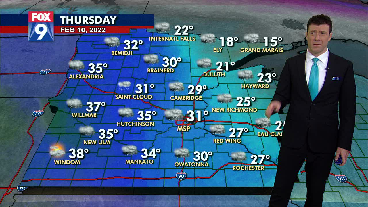 Thursday's forecast: Seasonable start with snow possible this afternoon