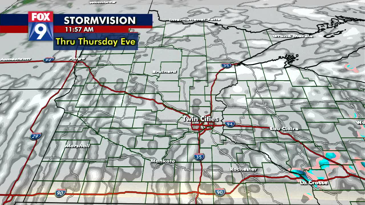 Thursday's forecast: Lingering snow flakes highs in the upper 30s