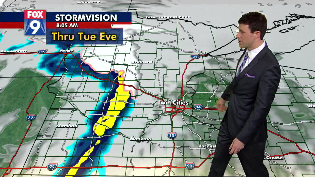 Tuesday's forecast: Rain showers throughout the day