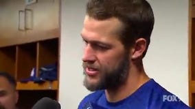 Dodgers pitcher Clayton Kershaw talks being pulled after 7 perfect innings against Twins