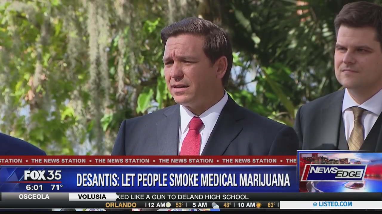 DeSantis wants ban on smokeable medical pot ended