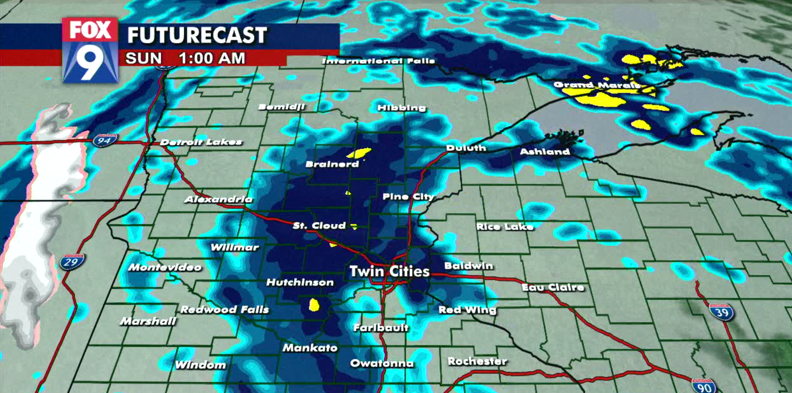 April showers to continue through Sunday