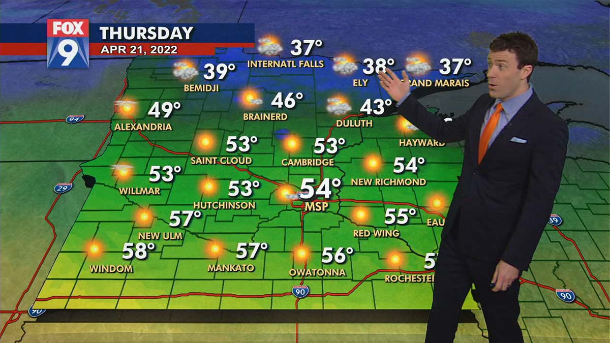 Thursday's forecast: Sunny in the 50s