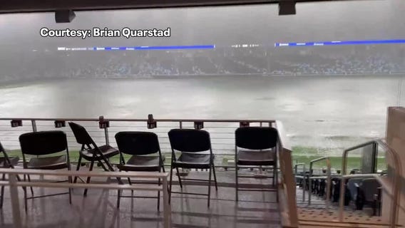 Flooding at Allianz Field in St. Paul