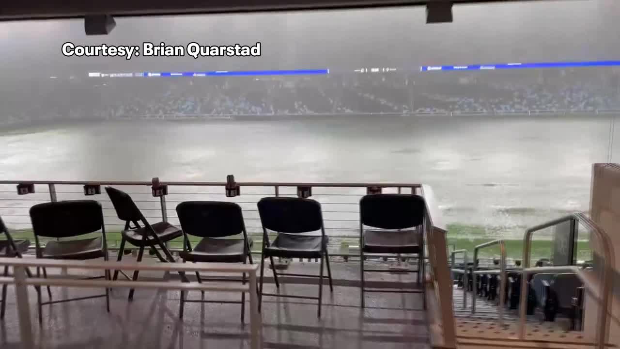Flooding at Allianz Field in St. Paul