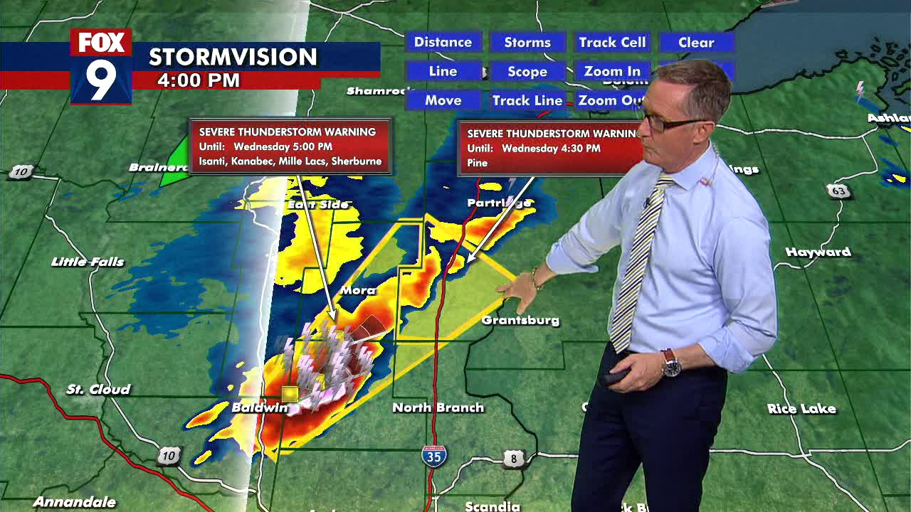 Wednesday evening weather: Strong storms expected