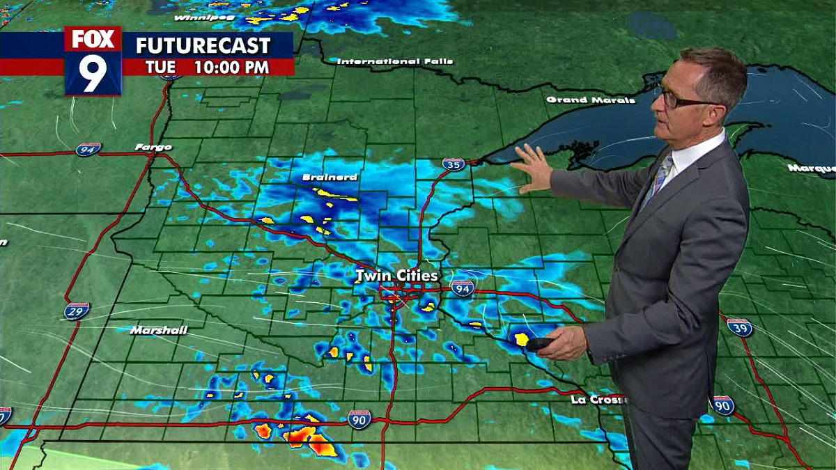 Tuesday night weather: Rumbling rain overnight follows perfect day