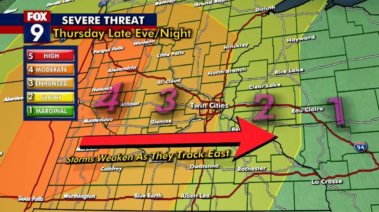Minnesota weather: Strong storms possible Thursday night
