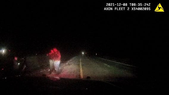 FULL: Sheriff Hutchinson sits in squad after drunk crash