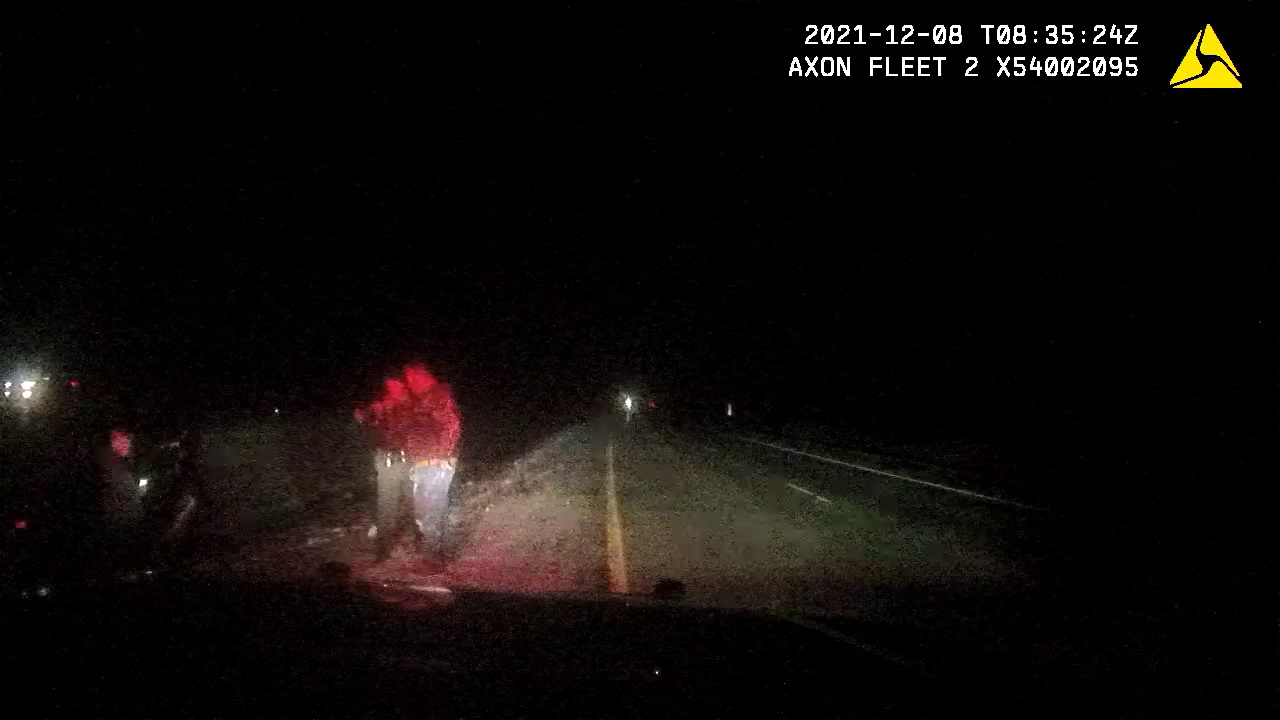 FULL: Sheriff Hutchinson sits in squad after drunk crash