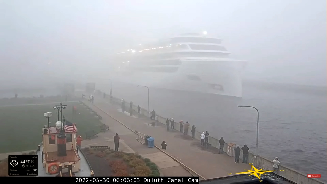 Watch video of first cruise ship in 10 years arriving in Duluth Harbor
