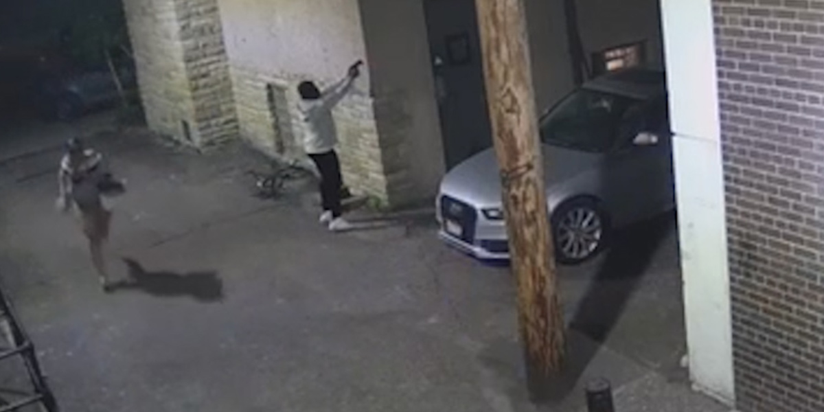 Security cam shows shooter firing handgun by U of M