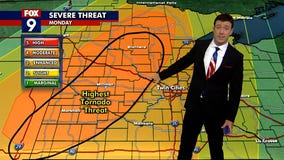 Parts of central and western Minnesota facing severe weather threat