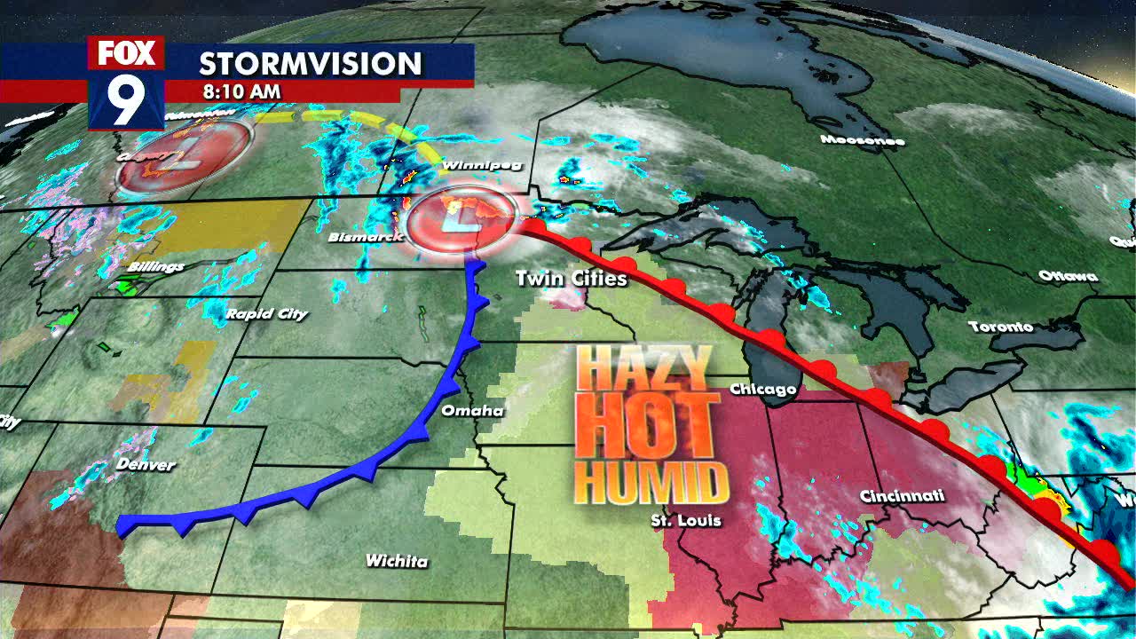 Tuesday's mid-day forecast: Hot! Heat index could top 100 degrees