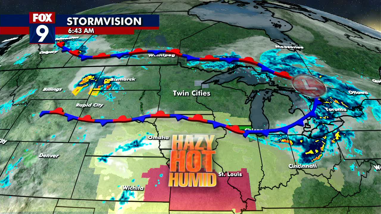 Tuesday's forecast: Early fog gives way to a sunny day with highs near 90