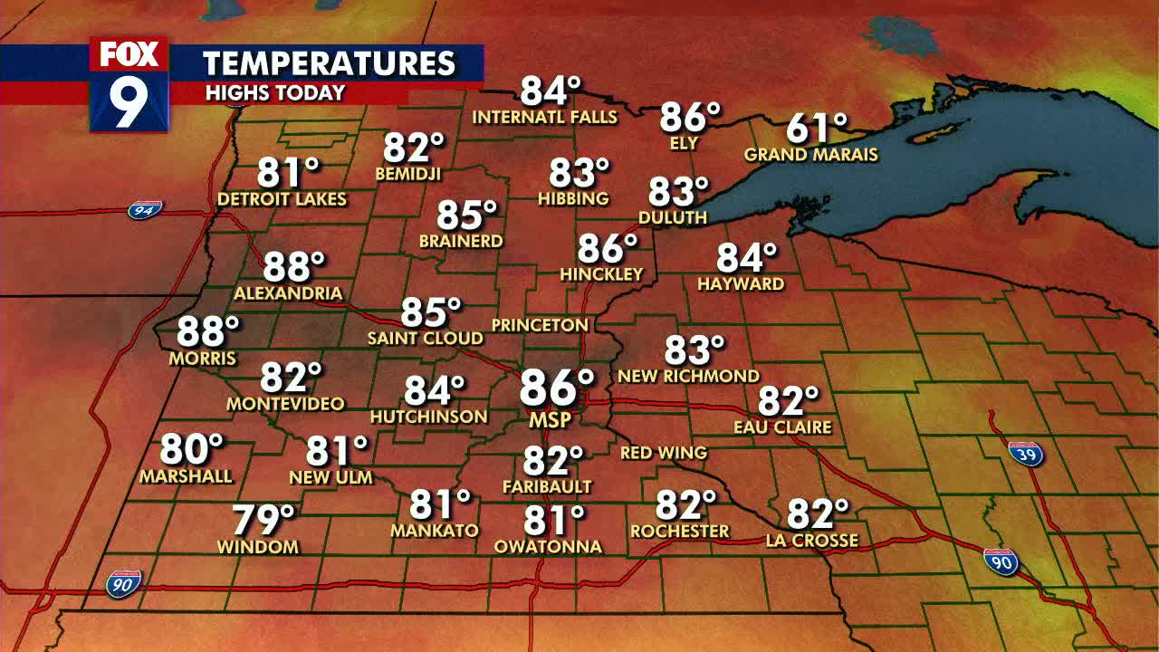 Minnesota weather: Storms possible Saturday, sunny and hot Sunday