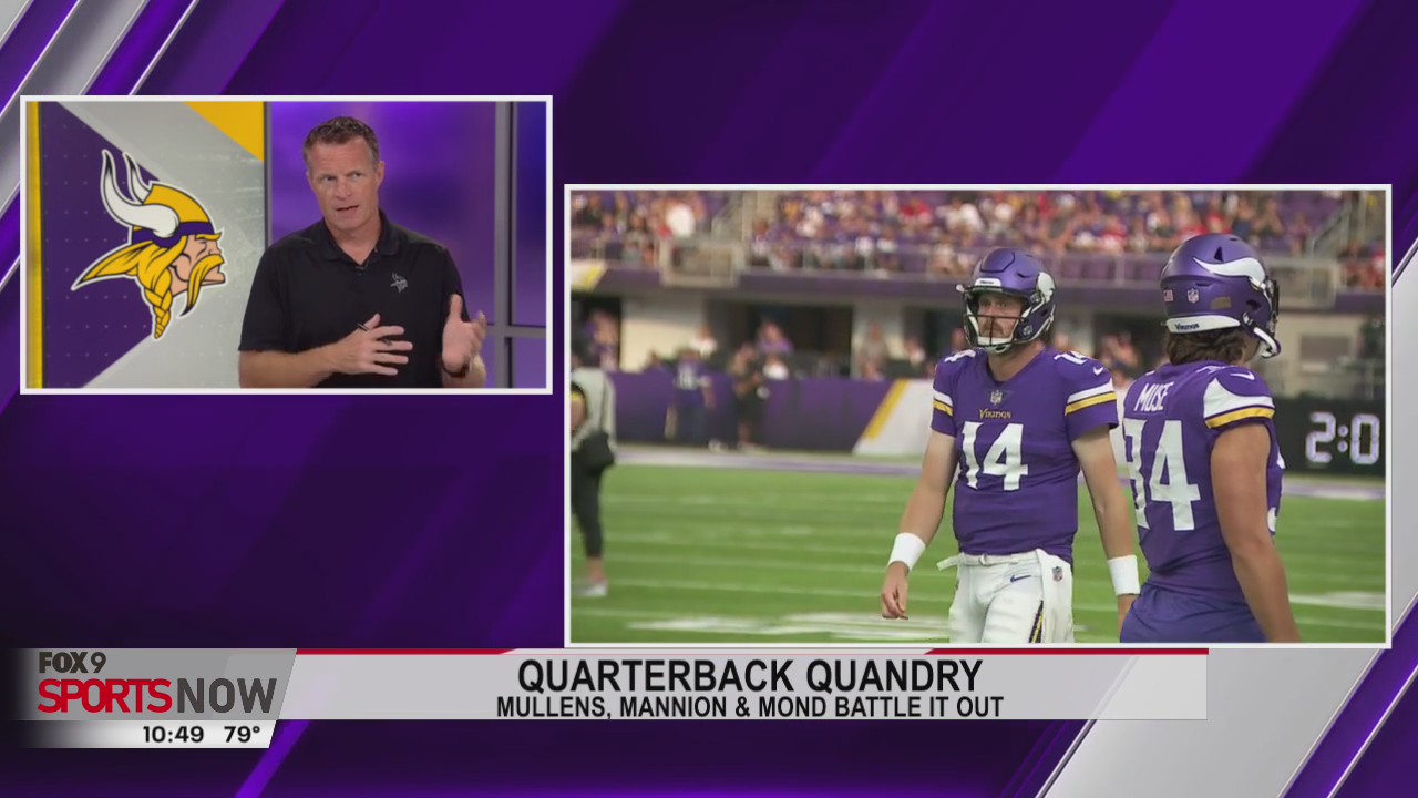 FOX 9 Sports Now: Vikings face decisions at back-up quarterback