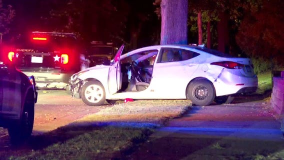 Minneapolis Police chase a suspect on I-94