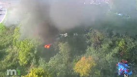 WATCH: Minneapolis firefighters put out fire at homeless encampment