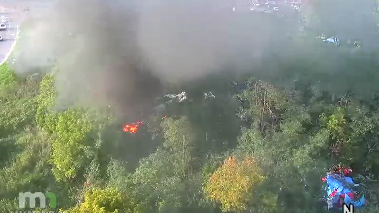 WATCH: Minneapolis firefighters put out fire at homeless encampment