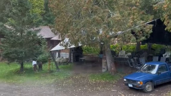 Snow fell in northeastern Minnesota