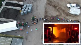 Volunteers help at Lynde Greenhouse after massive fire: Drone