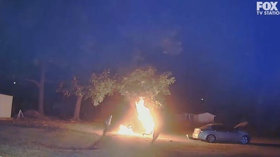 Man engulfed in flames after being Tased by police