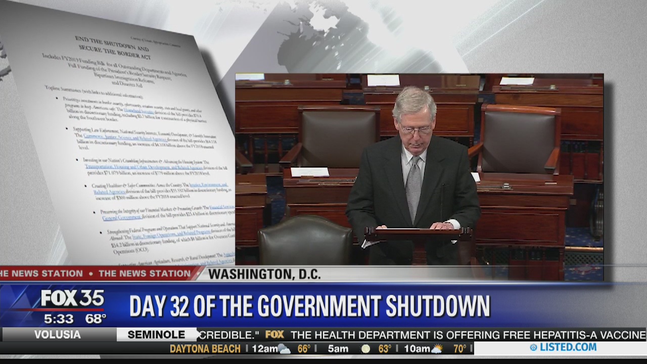 Day 32 of government shutdown