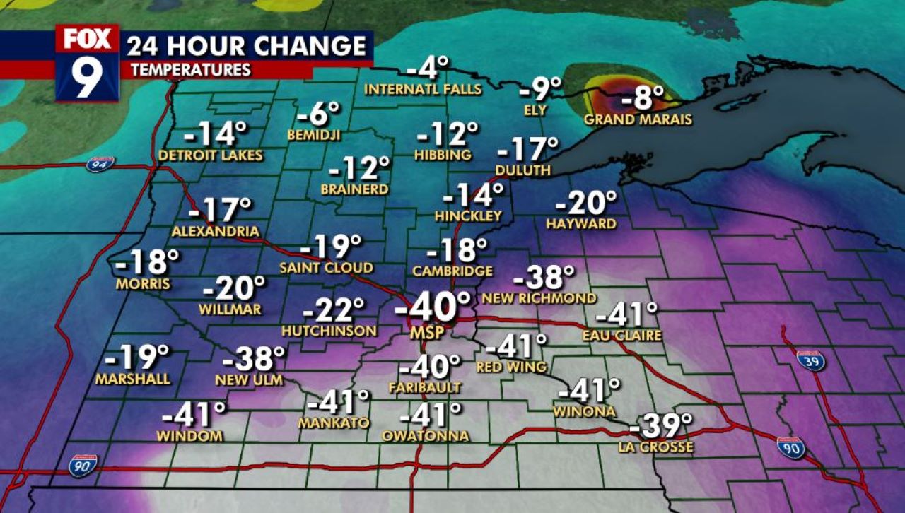 Minnesota forecast: Much colder Friday, this weekend