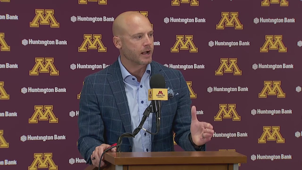Gophers Coach PJ Fleck holds Monday news conference after weekend win over Michigan State