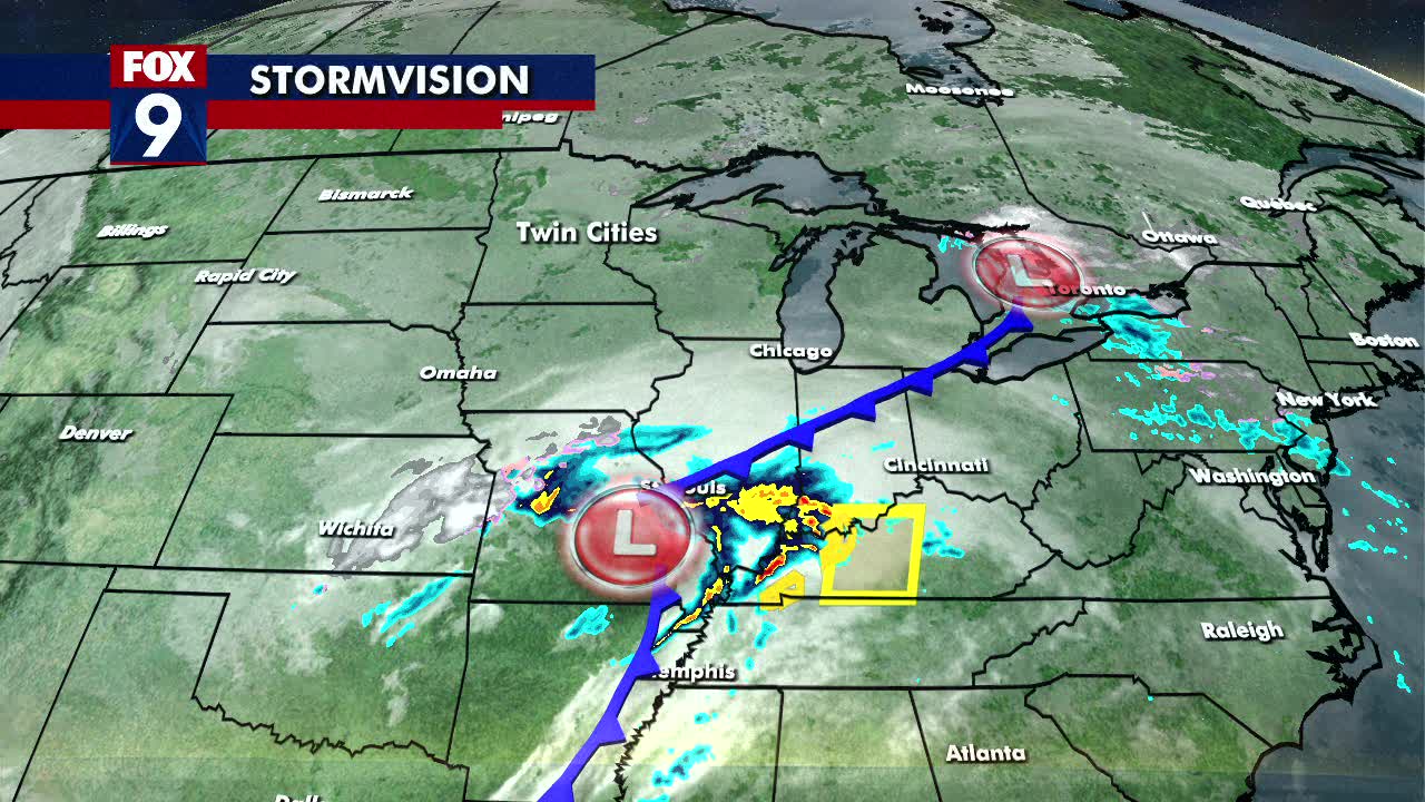 Thursday's forecast: A new air mass will move in, clearing up air quality issues