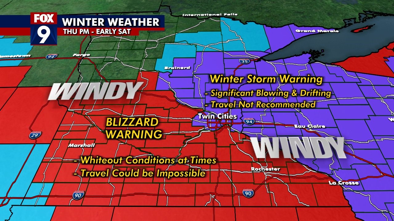Thursday's forecast [11 a.m.]: Winds increase late Thursday; blizzard warnings issued
