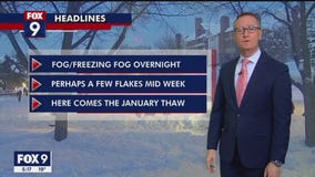 Freezing fog could cause trouble for drivers Monday morning