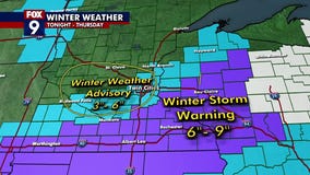 Winter weather advisory in effect Wednesday night until Thursday