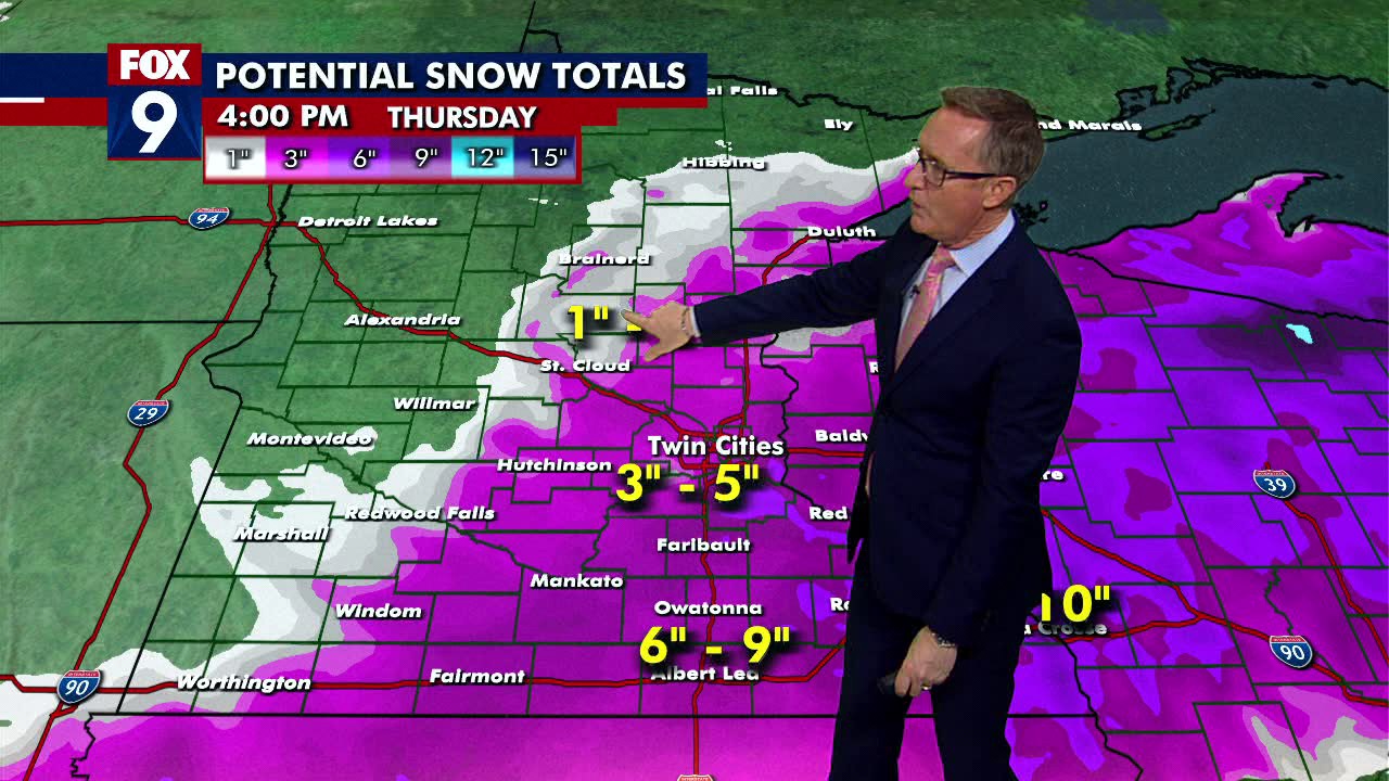 Minnesota weather: Heavy snow rolls in overnight, expected to be commute-buster