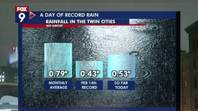 A day of record rain followed by a mixed commute Wednesday
