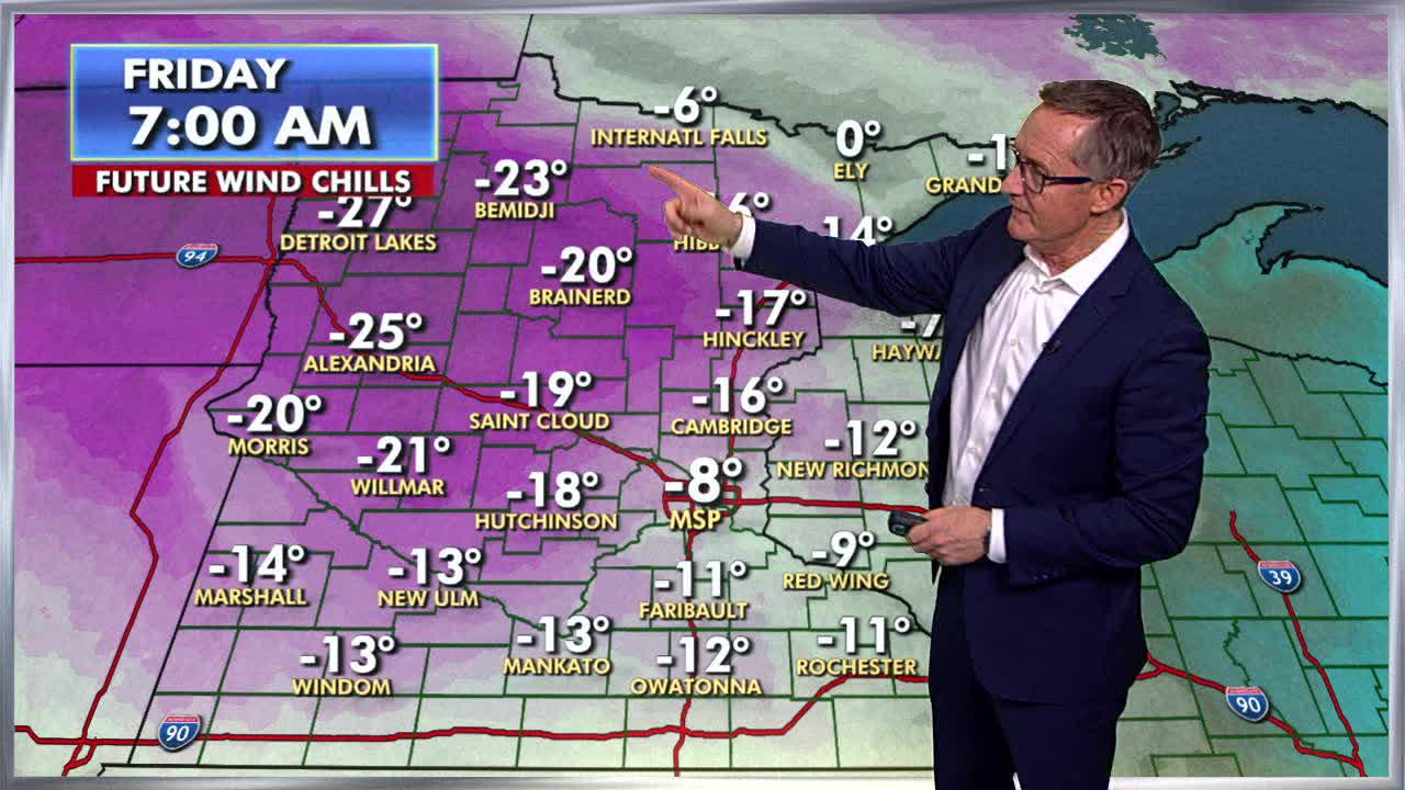 Minnesota weather: Frigid start for Friday