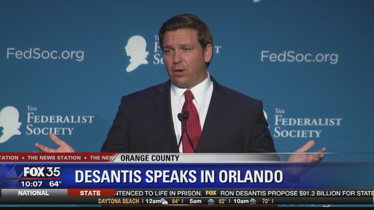 Gov.DeSantis speaks in Central Florida