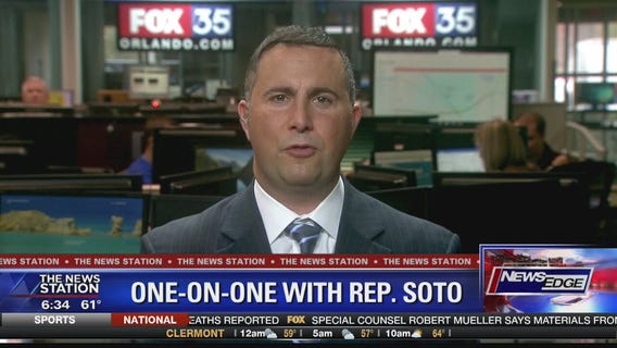 Discussing government shutdown with Congressman Soto