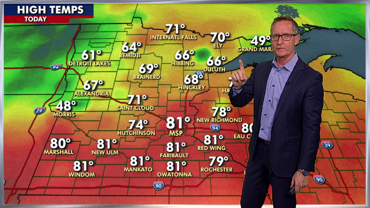 Minnesota weather: After a couple of gorgeous days, temps prepare to return to average