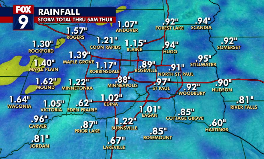 Thursday's forecast: Following rain overnight and more is on the way