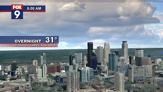 Cloud Friday leads into flurries Saturday