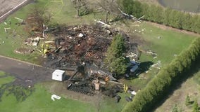 Wright County house explosion: Aerials