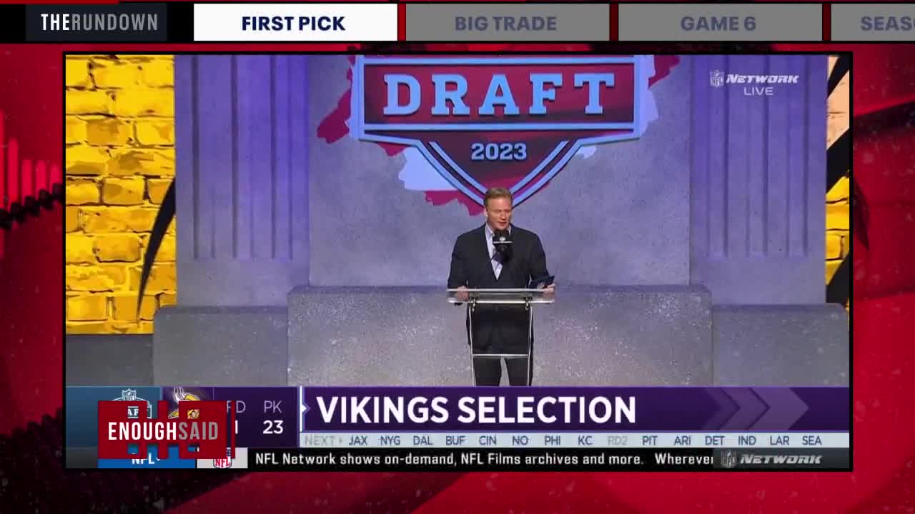 Enough Said: Vikings draft picks, reflecting on the Timberwolves season, and unfollowing people on social media